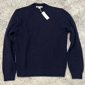New Outerknown Men's Deep Blue Crewneck Sweater